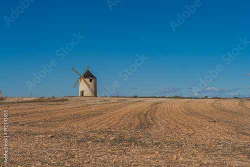 Windmill at the Don Quixote route in Spain