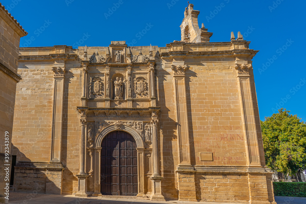 Obraz premium Detail of the church of Santa Maria de los Reales Alcazares, Ubeda, Andalusia, Spain