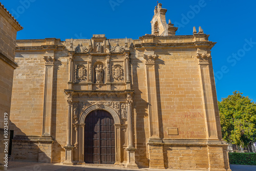Detail of the church of Santa Maria de los Reales Alcazares, Ubeda, Andalusia, Spain