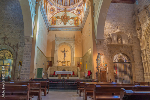 Inside of the Collegiate Church of Santa Maria de los Reales Alcazares, Ubeda, Andalusia, Spain photo