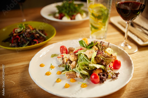 salad with seafood