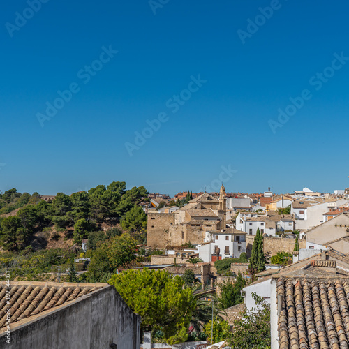 Fototapeta Naklejka Na Ścianę i Meble -  Aerial view of Ubeda city with the roof of the houses, Spain
