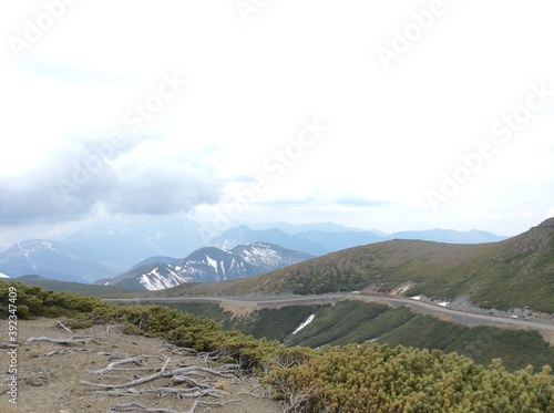 Scenery of Tatamidaira Bus Terminal on Mt. Norikura photo