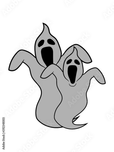 Familie Geist Design Cool Horror Papa mama Gespenst Halloween spuken 
