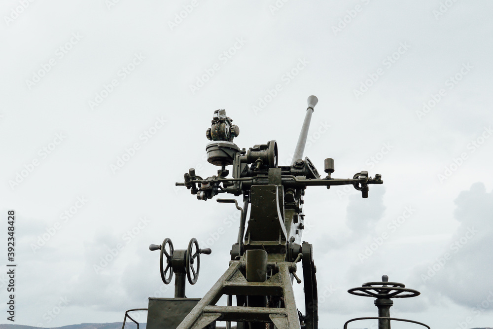 Weapons machine gun artillery installation for firing in war