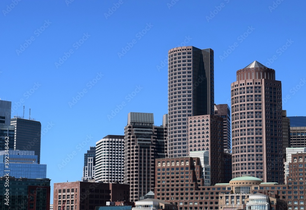 Boston Inner City Skyline View