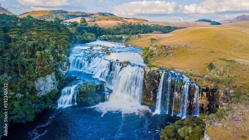Rodrigues Waterfall. Beautiful waterfall in S  o Jos   dos Ausentes  Rio Grande do Sul  Brazil