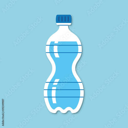 Water bottle flat vector icont01