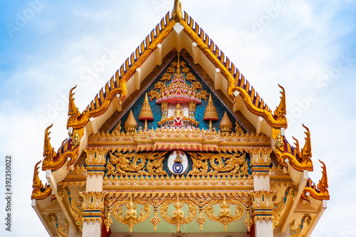 Wallpaper Mural Facade of a Buddhist temple Wat Khunaram on the island of Koh Samui, Thailand Torontodigital.ca