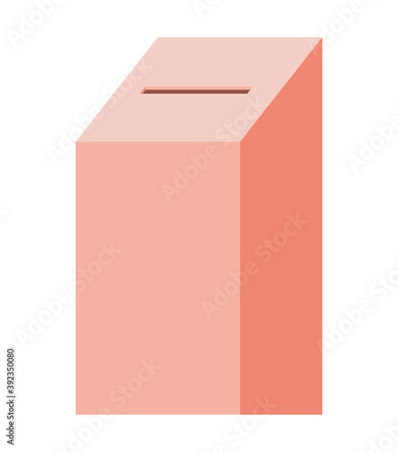 vote box of salmon color