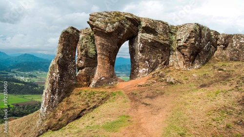 Morro do Campestre - Urubici. Mountain with beautiful sandstone formations