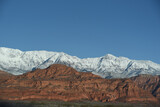 Utah-  Colorful Winter Contrasts in the Landscape of Desert Mountains