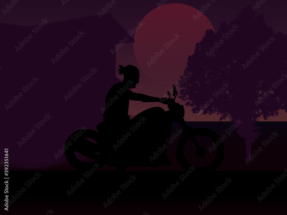 Fototapeta premium Paseo nocturno