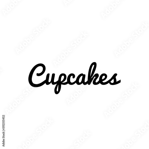 ''Cupcakes'' Lettering Illustration for Food Product Design/Graphic Design