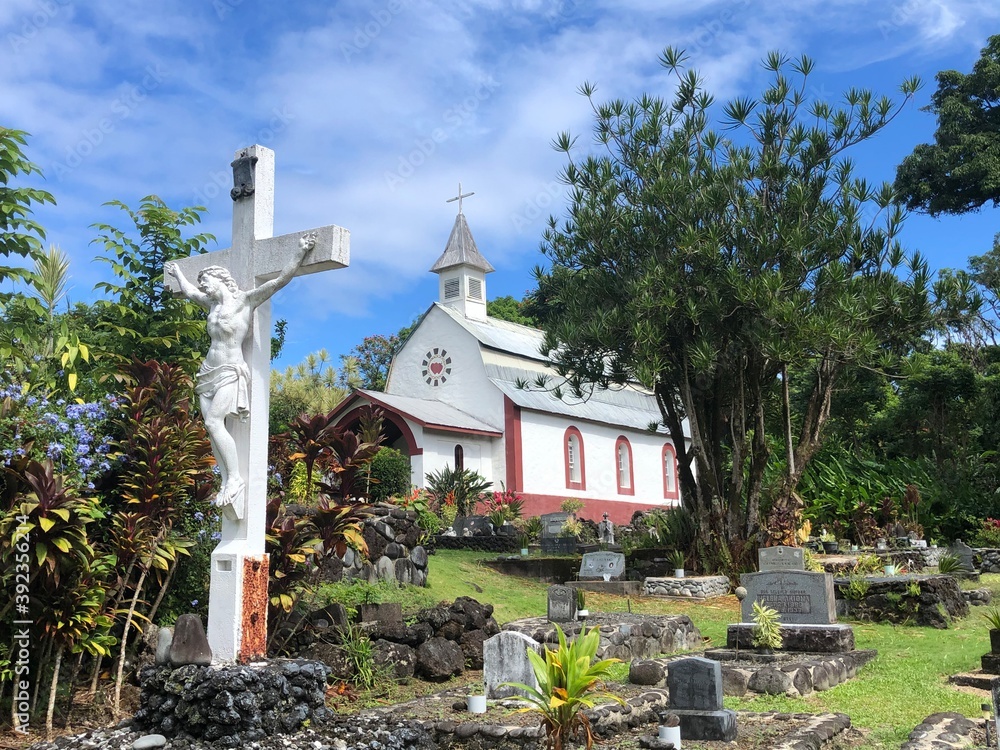 Coral Miracle Church in Maui on Road to Hana