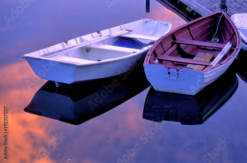 Εκτύπωση καμβά Lovely and peaceful coastal Maine scene before sunset