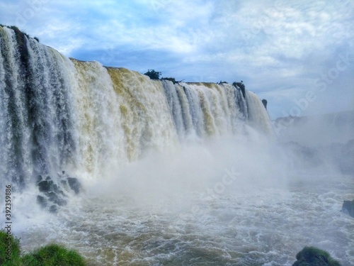 Cataratas do Igua  u  Iguazu Falls  - Foz do Igua  u  Paran    Brasil Igua  u Falls are waterfalls of the Iguazu River on the border of Argentina and Brazil.They make up the largest waterfall in the world