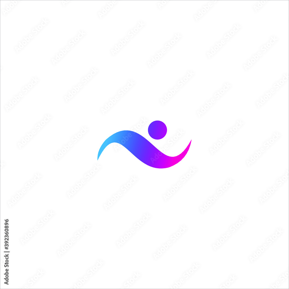 Obraz premium logo icon Athletics vector templet