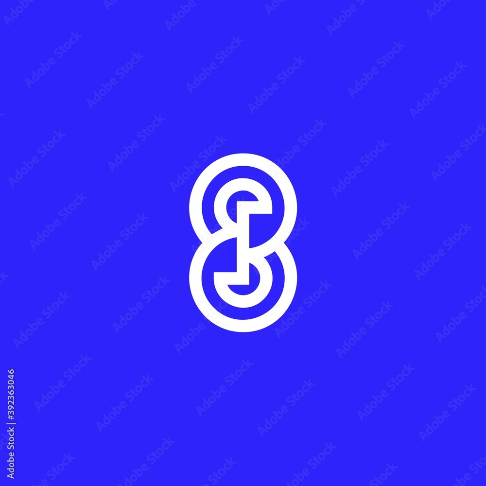 Creative modern Letter S logo. for business and technology. blue background. vector based icon template. Creative modern Letter S logo. for business and technology. blue background. vector based icon template.