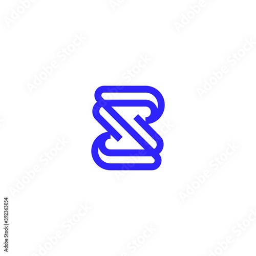 Creative modern Letter S logo. for business and technology. white background. vector based icon template. eps10 format