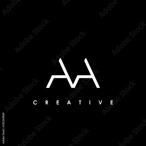 AA Letter Initial Logo Design Template Vector Illustration