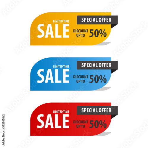 Special offer sale banner for your design ,discount clearance event festival , illustration vector