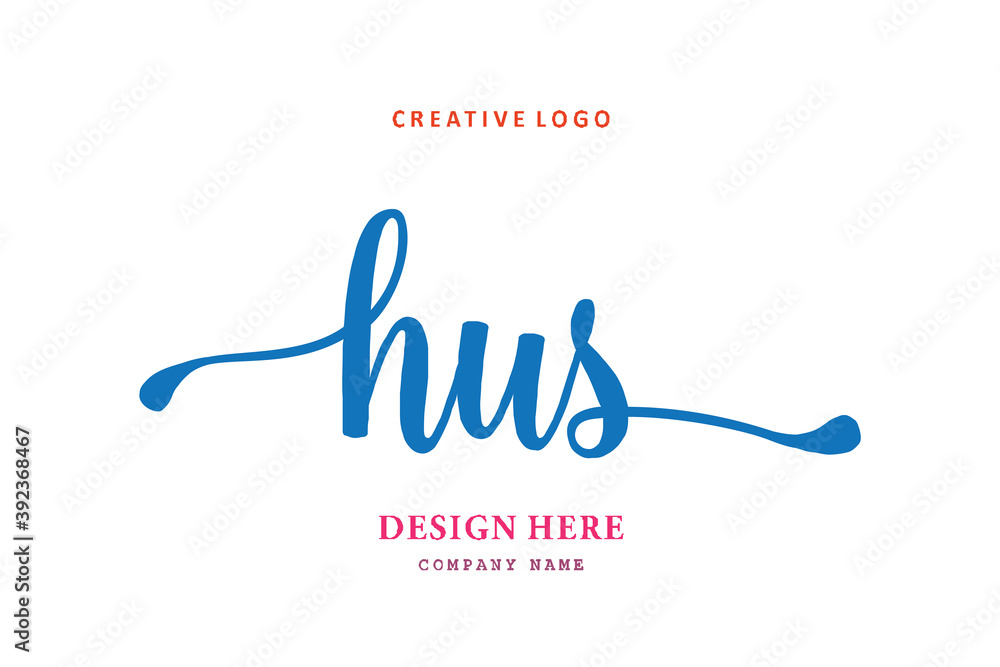 HUS lettering logo is simple, easy to understand and authoritative HUS lettering logo is simple, easy to understand and authoritative