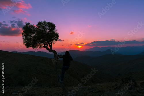 mountain sunset