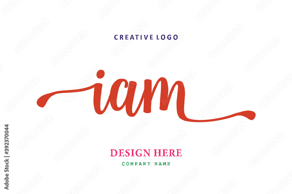 IAM lettering logo is simple, easy to understand and authoritative