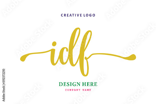 IDF lettering logo is simple, easy to understand and authoritative