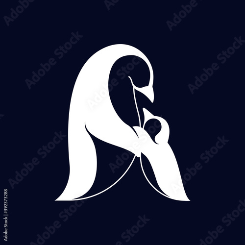 realistic penguin care logo design inspirations
