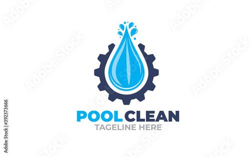 Creative innovation graphic vector for swimming pool Concept Logo Design
