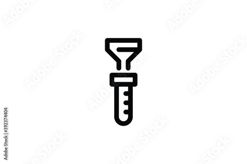 Laboratory Outline Icon - Filter Tube