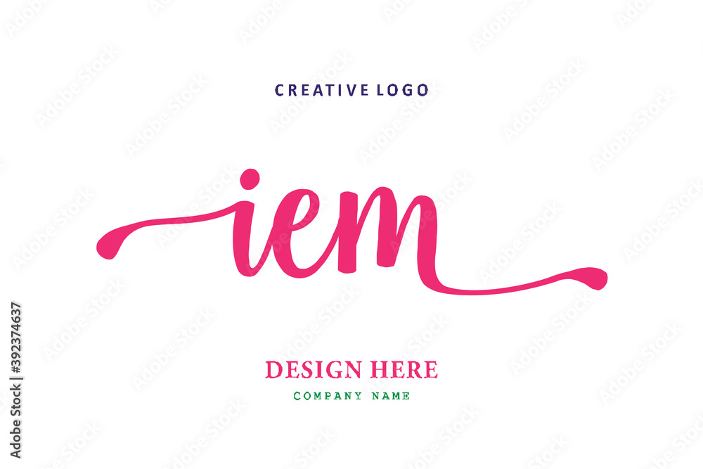 IEM lettering logo is simple, easy to understand and authoritative IEM lettering logo is simple, easy to understand and authoritative