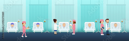 Chemotherapy room with patients