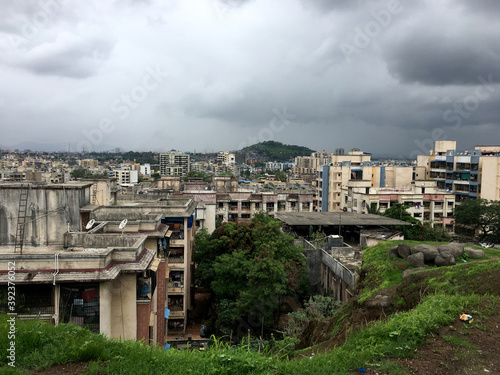 Beautiful view of mumbai kalyan || landscape of kalyan city maharastra photo