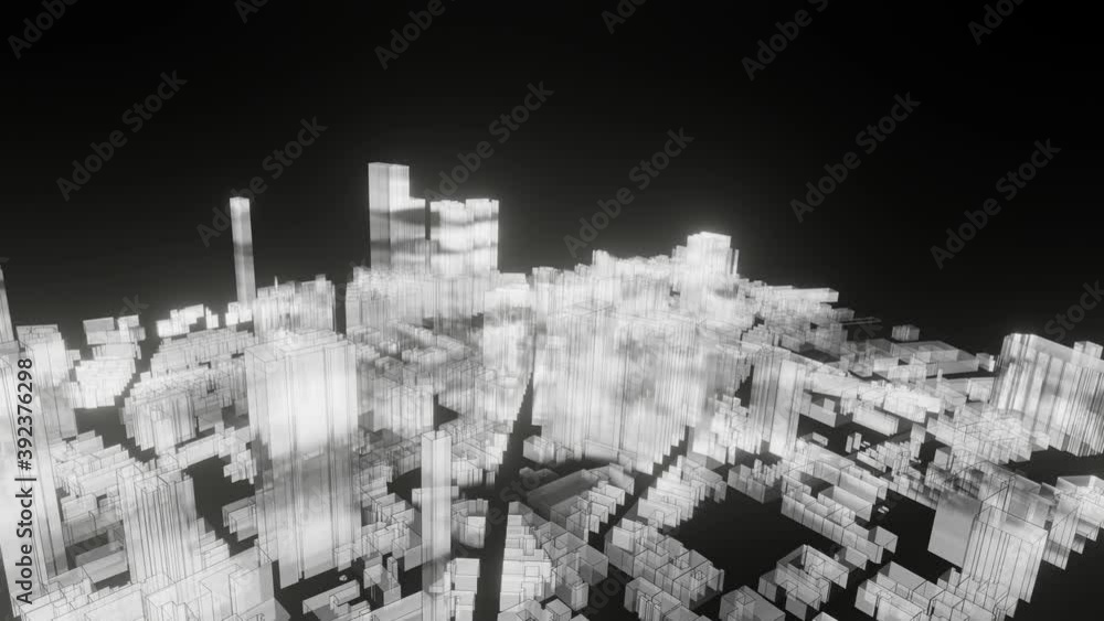 Black white neon night city Black white neon night city