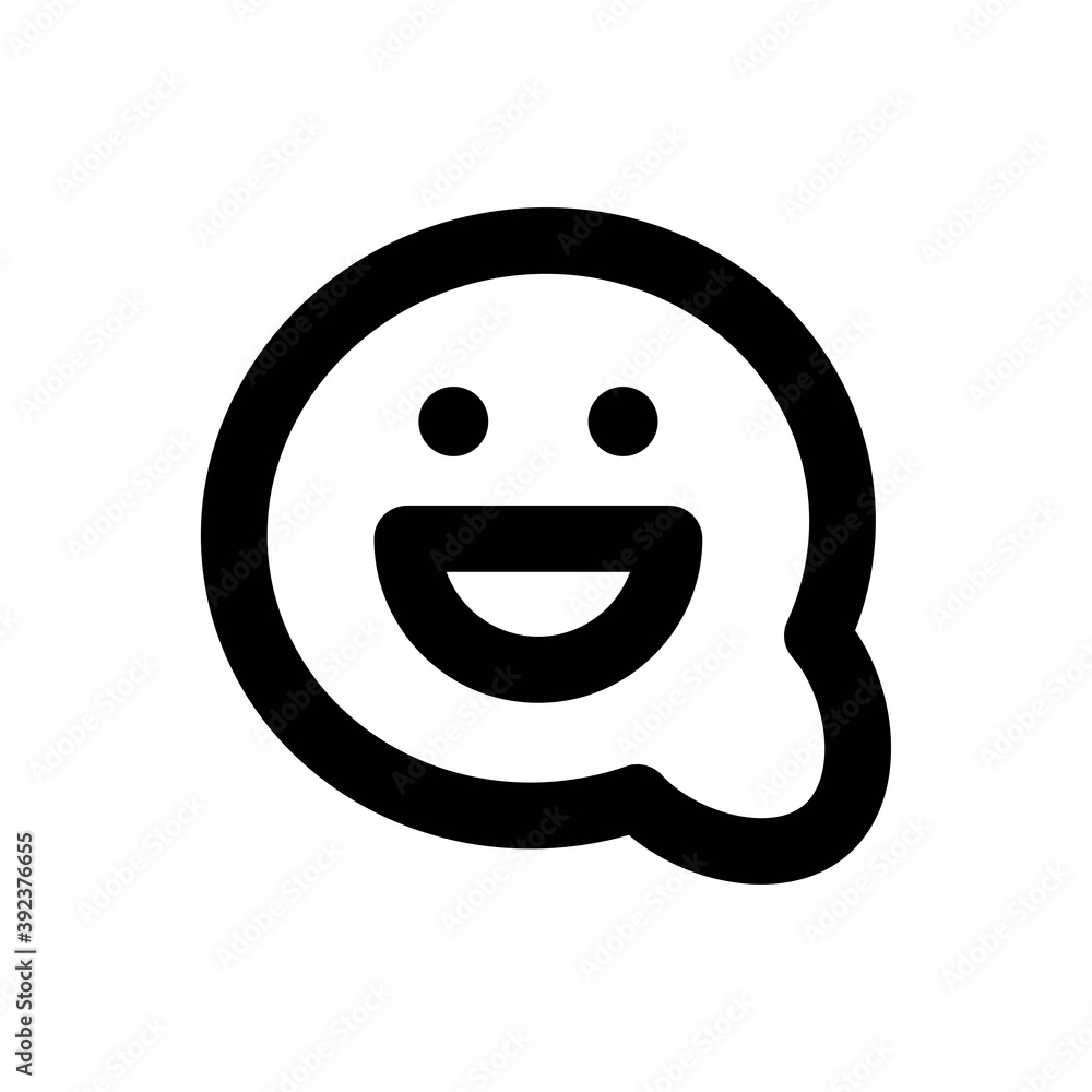 Smiley Icon - Vector Illustration . Smiley Icon - Vector Illustration .