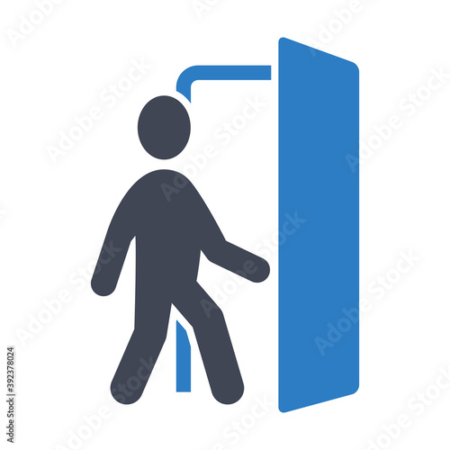 Exit sign icon