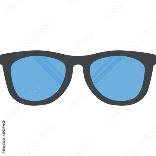  eyewear, sunglasses flat icon 