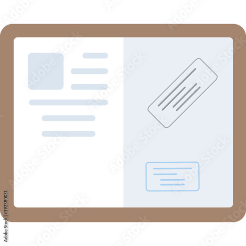 
An opened passport with authorization and stamps
