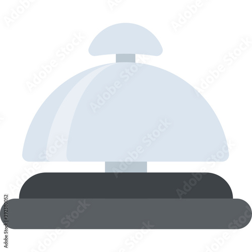 
A hothouse, restaurant cloche flat icon

