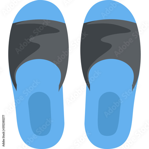 
A pair of hotel slippers for casual wear
