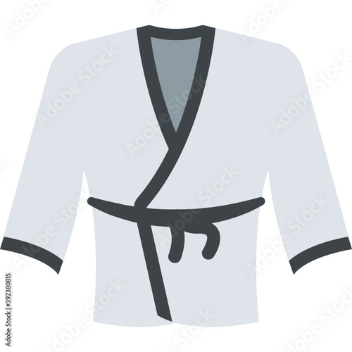 Karate uniform represents martial art clothing photo