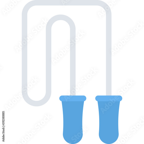 
Skipping rope symbolic of a physical sport exercise
