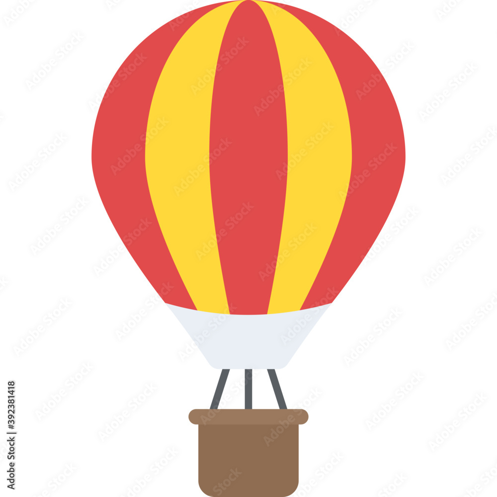 Naklejka premium A hot air balloon symbolising adventure 