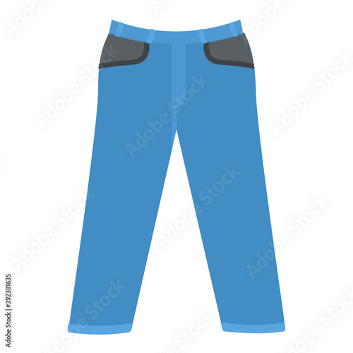 
Flat icon of t pants to pair up with dress shirt 
