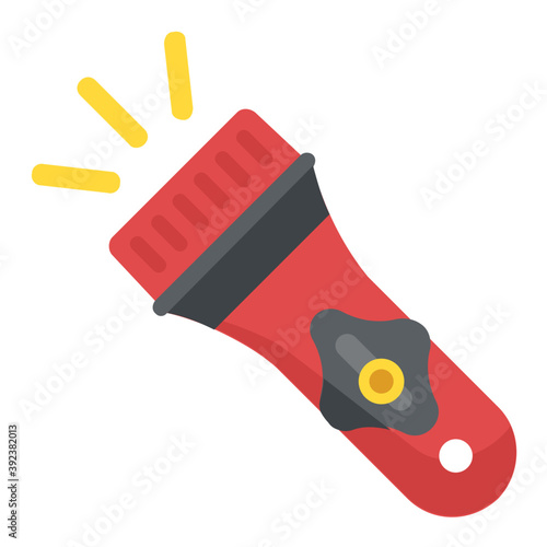 
Portable electric light, flashlight icon
