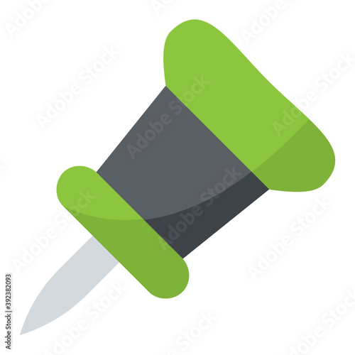 
A pushpin for noticeboard to pin attachments and sticky notes 
