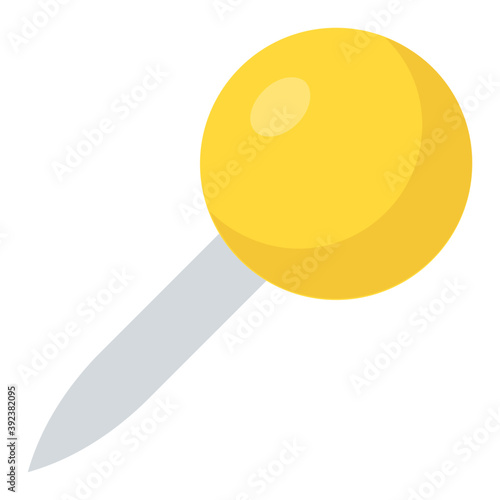 
A pushpin for noticeboard to pin attachments and sticky notes 
